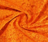 Jacquard cloquÉ floral naranja